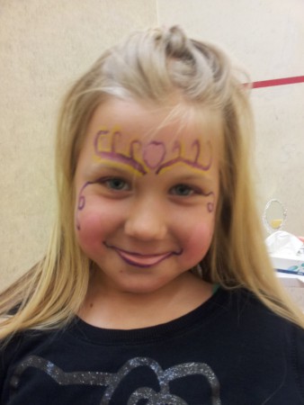 Evi geschminckt voor Villa Joep